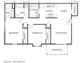 Bluff Apartments Floorplan 1
